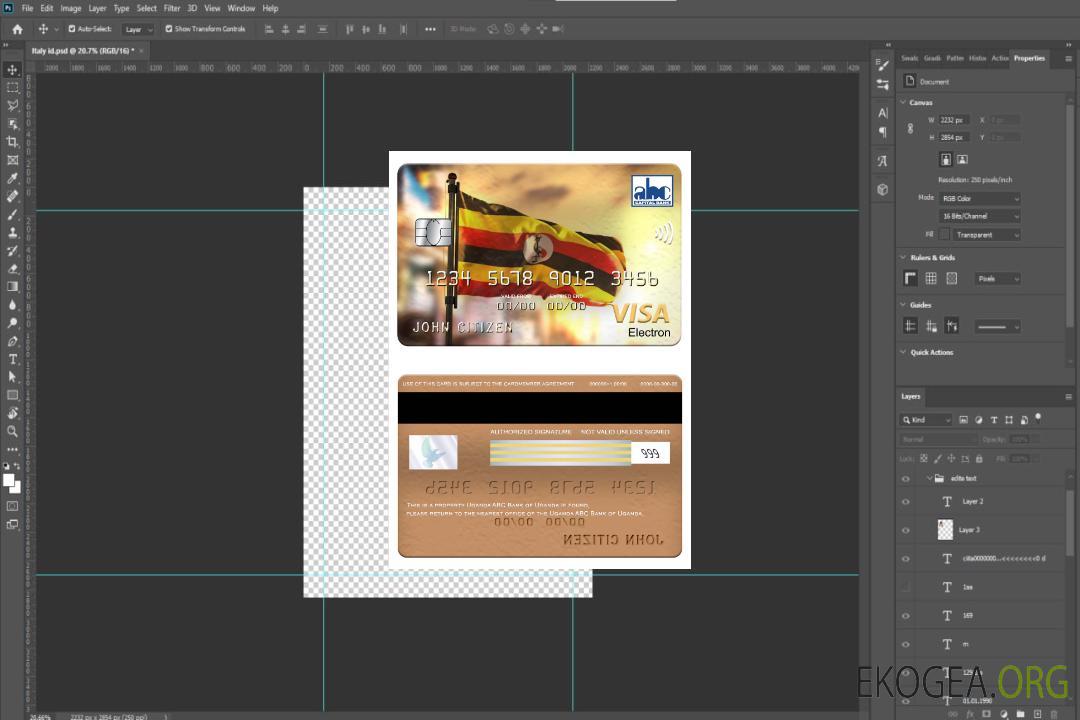 Ouganda ABC Bank of Uganda visa électronique template Ouganda ABC Bank of Uganda visa électronique template